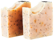 Load image into Gallery viewer, Lemon Poppy Seeds Exfoliating Soap Bars Made in Canada 
